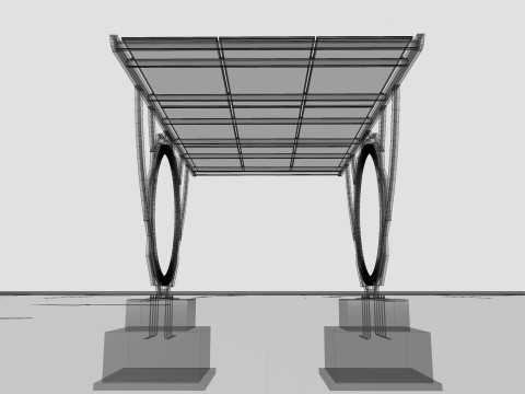 Modern Solar Carport-TEZCAN-Type-4 Model 3D