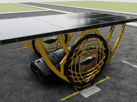 Modern Solar Carport-TEZCAN-Type-5 3D Model
