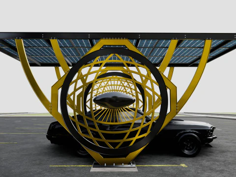 Modern Solar Carport-TEZCAN-Type-5 3D Model