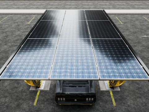 Modern Solar Carport-TEZCAN-Type-5 3D Модель
