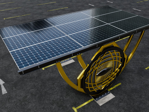 Modern Solar Carport-TEZCAN-Type-5 3D Модель