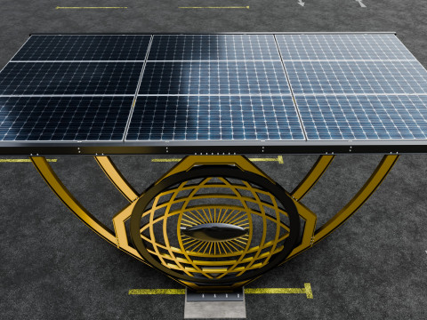 Modern Solar Carport-TEZCAN-Type-5 3D Модель