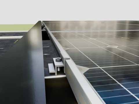Modern Solar Carport-TEZCAN-Type-5 3D Модель