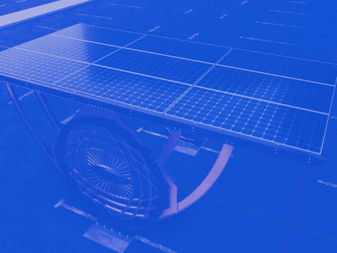 Modern Solar Carport-TEZCAN-Type-5 3D Model