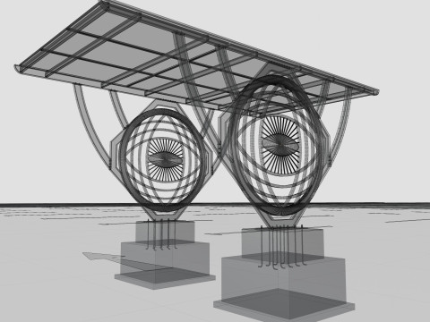 Modern Solar Carport-TEZCAN-Type-5 3D Модель