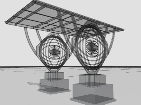 Modern Solar Carport-TEZCAN-Type-5 3D Model