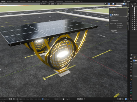 Modern Solar Carport-TEZCAN-Type-5 3D Модель