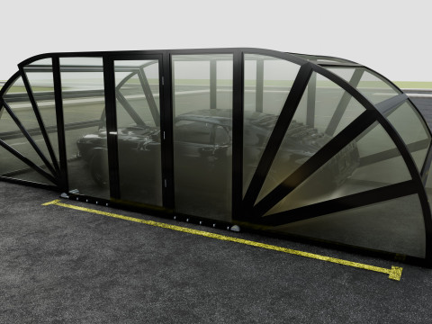 Opening And Closes Carport 3Dモデル