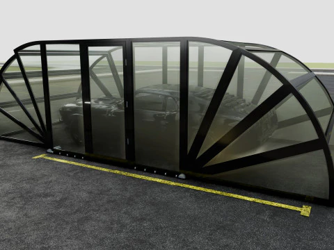 Carport'u Açma ve Kapatma 3D Model