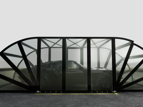Opening And Closes Carport 3D Model
