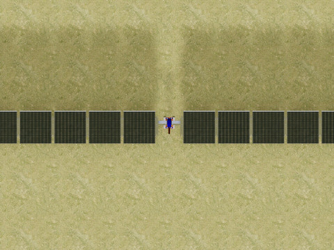 Solar Tracker Systems 55 Panels 3D Модель