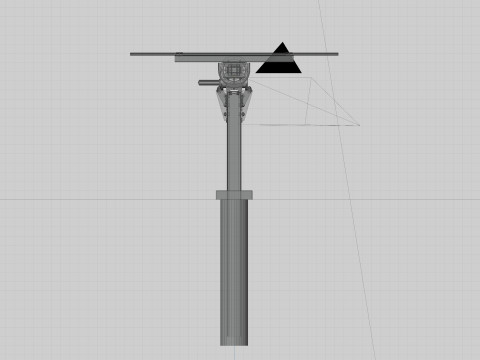 Solar Tracker Systems 1515 Panels 3D Model