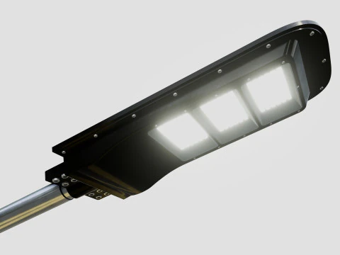 6MT LIGHTING POLE-DOUBLE BENDING ARM 3D Model