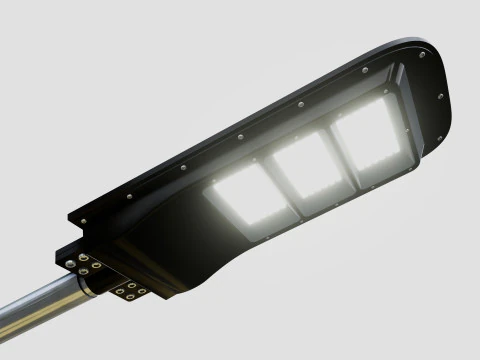 6MT LIGHTING POLE-DOUBLE BENDING ARM 3D Model