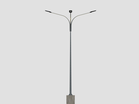 6MT LIGHTING POLE-QUADRUPLE BENDING ARM Modello 3D