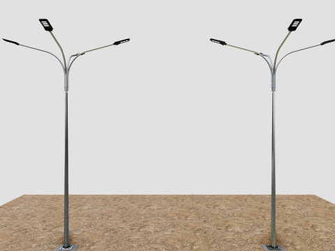 6MT LIGHTING POLE-QUADRUPLE BENDING ARM Modello 3D