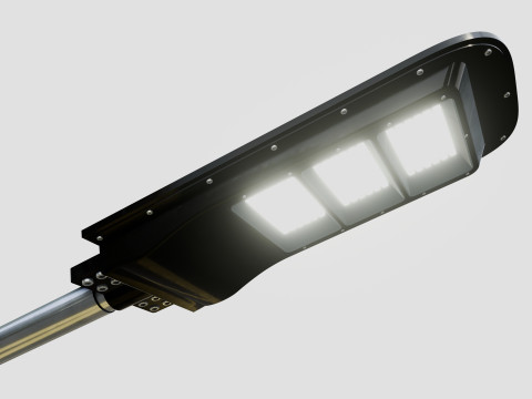 6MT LIGHTING POLE-QUADRUPLE BENDING ARM Modello 3D