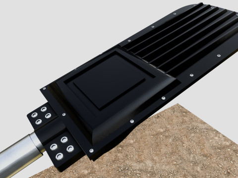 6MT LIGHTING POLE-QUADRUPLE BENDING ARM Modello 3D