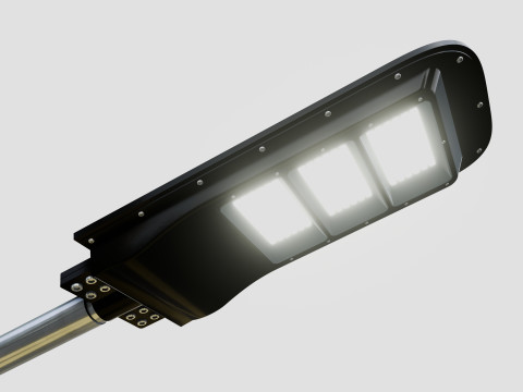 6MT LIGHTING POLE-QUADRUPLE BENDING ARM Modello 3D