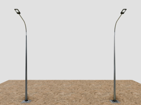 6MT LIGHTING POLE-SINGLE BENDING ARM 3D मॉडल
