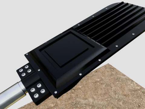 6MT LIGHTING POLE-TRIPLE BENDING ARM 3D Model