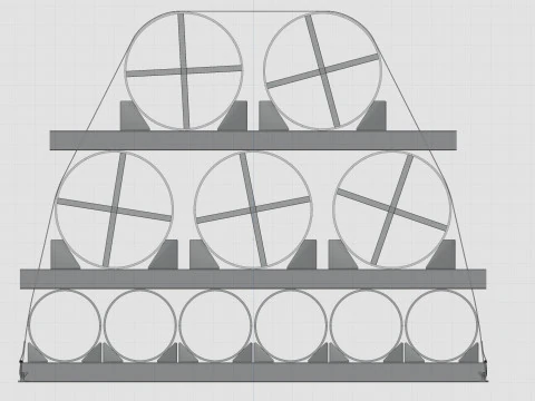 CARGO MODELS FOR TRUCK TRAILER-Pipes Type-1 3D Model