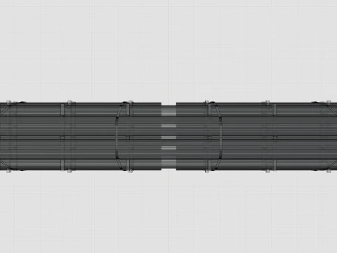 CARGO MODELS FOR TRUCK TRAILER-Pipes Type-1 3D Model