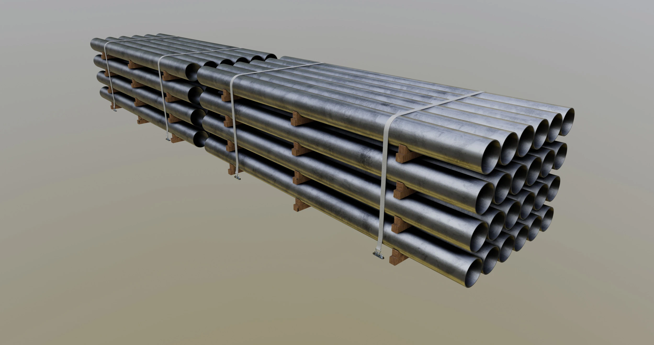 MODELOS DE CARGA PARA REBOQUE DE CAMINHÃO-Tubos Tipo-2 Modelo 3D .c4d .max .obj .3ds .fbx .stl .blend