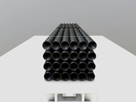 MODELOS DE CARGA PARA REBOQUE DE CAMINH&Atilde;O-Tubos Tipo-2 Modelo 3D