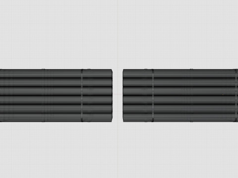 CARGO MODELS FOR TRUCK TRAILER-Pipes Type-2 3D Model