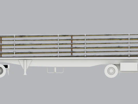 CARGO MODELS FOR TRUCK TRAILER-Polygon Pole Type-1 3D Model