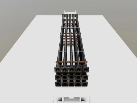 CARGO MODELS FOR TRUCK TRAILER-Polygon Pole Type-1 3D Model
