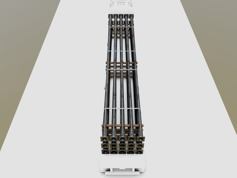 CARGO MODELS FOR TRUCK TRAILER-Polygon Pole Type-1 3D Model
