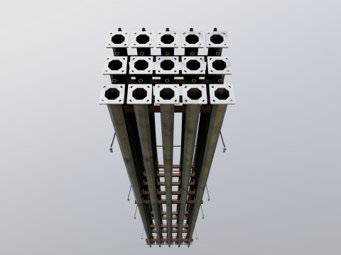 CARGO MODELS FOR TRUCK TRAILER-Polygon Pole Type-1 3D Model
