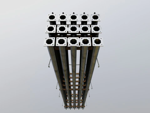 CARGO MODELS FOR TRUCK TRAILER-Polygon Pole Type-1 3D Model