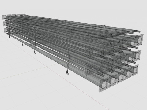 CARGO MODELS FOR TRUCK TRAILER-Polygon Pole Type-1 3D Model