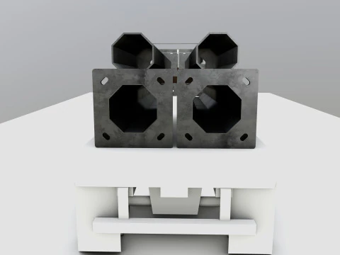 CARGO MODELS FOR TRUCK TRAILER-Polygon Pole Type-2 3D Model