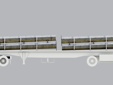 CARGO MODELS FOR TRUCK TRAILER-Polygon Pole Type-2 3D Model