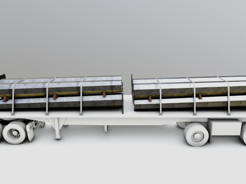 CARGO MODELS FOR TRUCK TRAILER-Polygon Pole Type-2 Model 3D