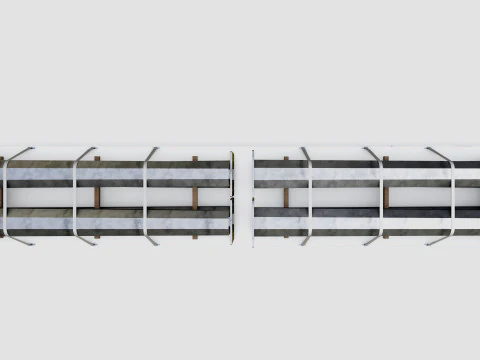 CARGO MODELS FOR TRUCK TRAILER-Polygon Pole Type-2 3D Model