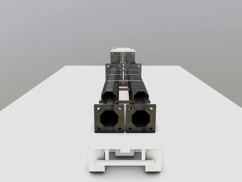 CARGO MODELS FOR TRUCK TRAILER-Polygon Pole Type-2 3D Model