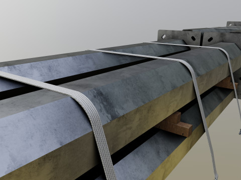 CARGO MODELS FOR TRUCK TRAILER-Polygon Pole Type-2 Model 3D