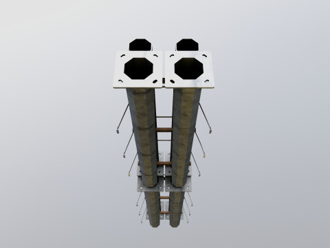 CARGO MODELS FOR TRUCK TRAILER-Polygon Pole Type-2 Model 3D