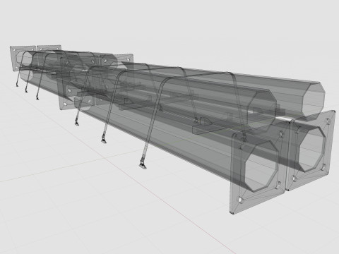 CARGO MODELS FOR TRUCK TRAILER-Polygon Pole Type-2 Model 3D