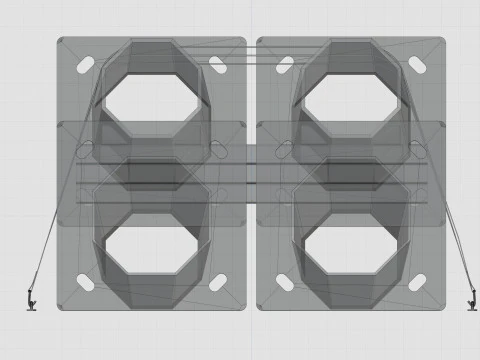 CARGO MODELS FOR TRUCK TRAILER-Polygon Pole Type-2 3D Model