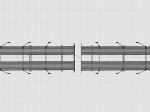 CARGO MODELS FOR TRUCK TRAILER-Polygon Pole Type-2 Model 3D