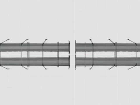 CARGO MODELS FOR TRUCK TRAILER-Polygon Pole Type-2 3D Model