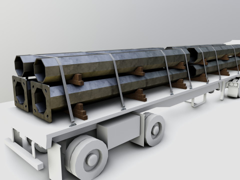 CARGO MODELS FOR TRUCK TRAILER-Polygon Pole Type-2-1 3D Модель