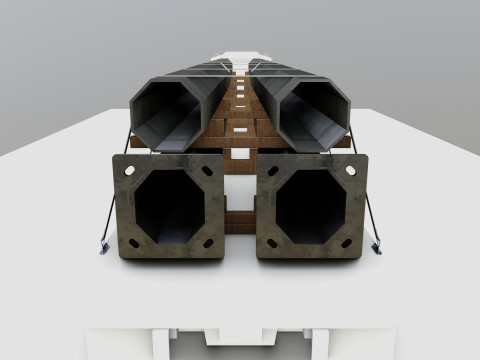 CARGO MODELS FOR TRUCK TRAILER-Polygon Pole Type-2-1 3D Модель