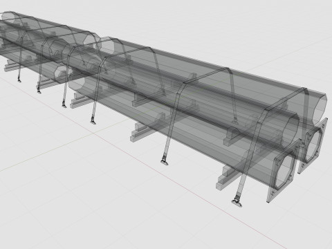 CARGO MODELS FOR TRUCK TRAILER-Polygon Pole Type-2-1 3D Модель